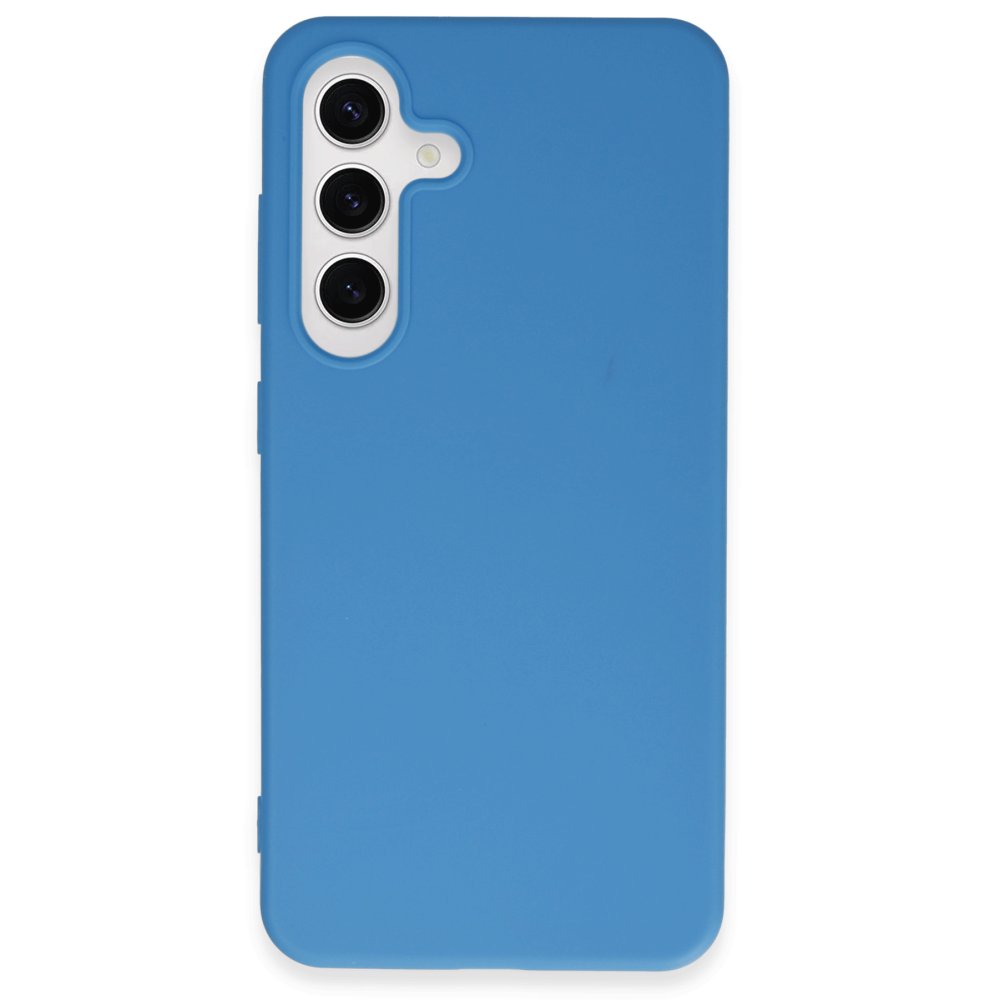  Samsung Galaxy S24 Plus Kılıf First Silikon - Mavi