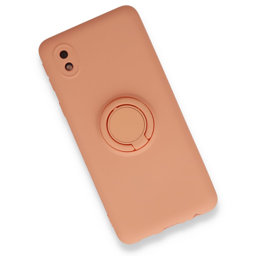  Samsung Galaxy A01 Core Kılıf Viktor Yüzüklü Silikon - Pudra