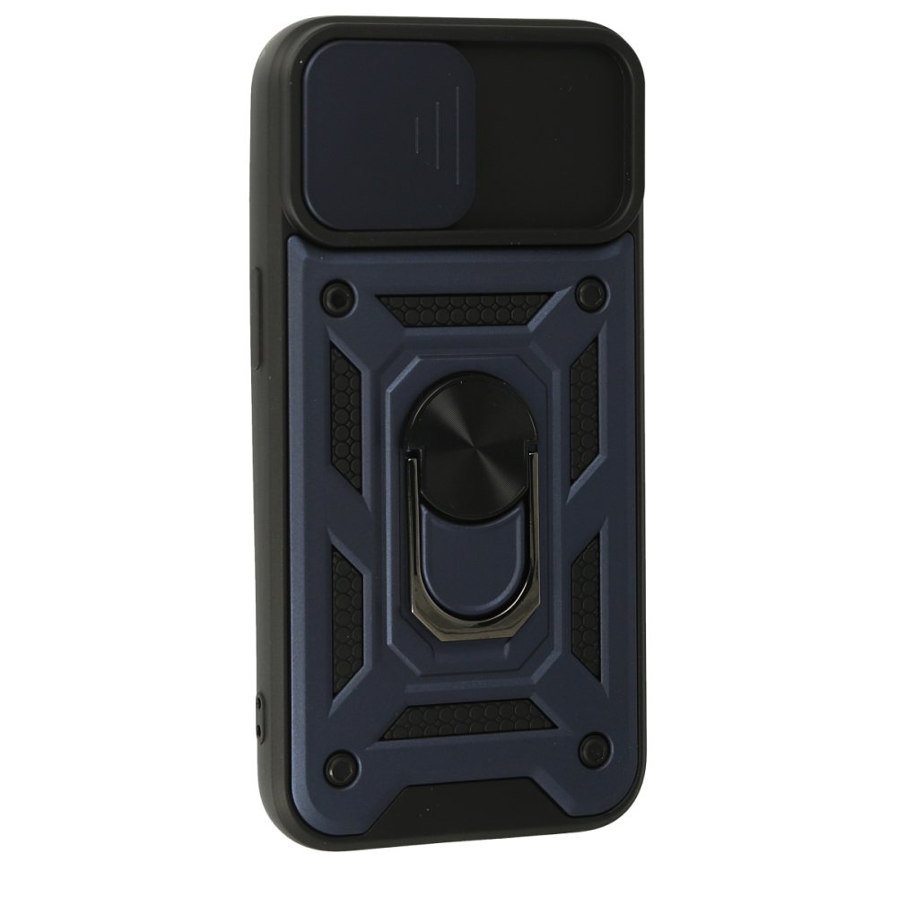 iPhone 15 Kılıf Pars Lens Yüzüklü Silikon - Lacivert  iPhone 15 Kılıf Pars Lens Yüzüklü Silikon - Lacivert