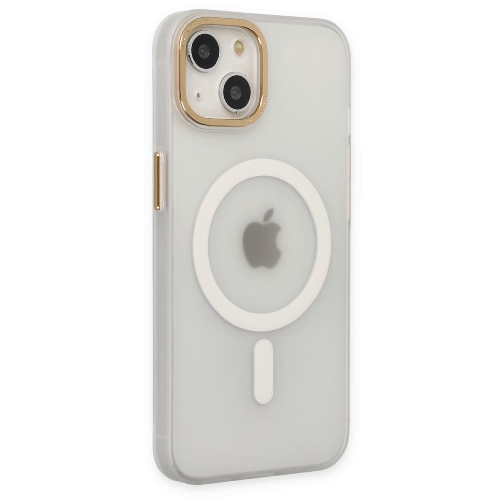  iPhone 15 Kılıf Lodos Magneticsafe Mat Kapak - Şeffaf