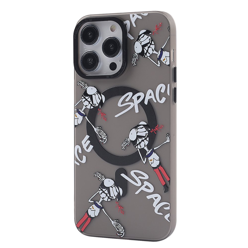 iPhone 13 Pro Max Kılıf Apollo Magneticsafe Desenli Kapak - Apollo Siyah - 3 iPhone 13 Pro Max Kılıf Apollo Magneticsafe Desenli Kapak - Apollo Siyah - 3
