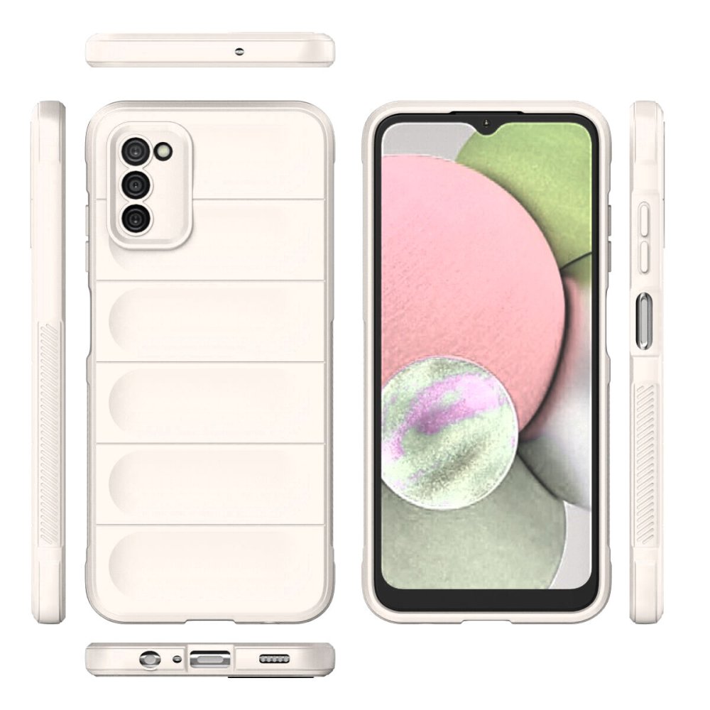  Samsung Galaxy A03S Kılıf Optimum Silikon - Krem
