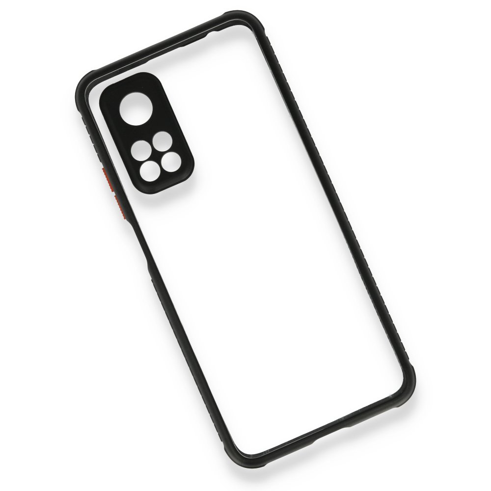  Xiaomi Mi 10T Pro Kılıf Miami Şeffaf Silikon - Siyah