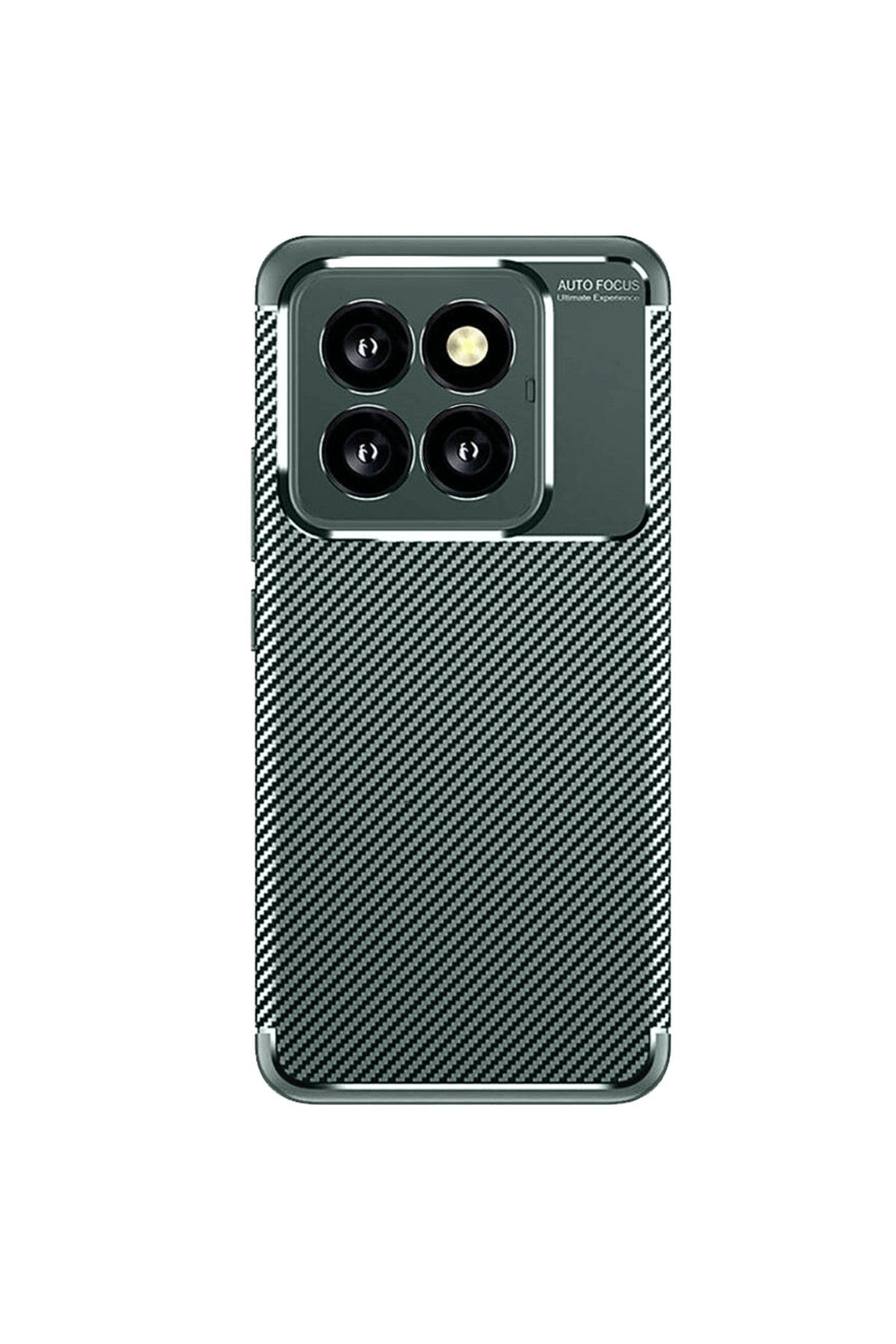 Xiaomi Mi 14T Pro Kılıf Auto Focus Karbon Kapak - Koyu Yeşil Xiaomi Mi 14T Pro Kılıf Auto Focus Karbon Kapak - Koyu Yeşil