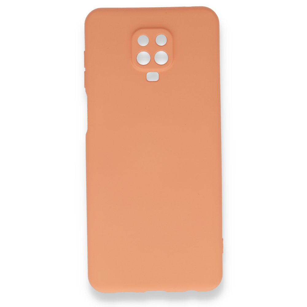 Redmi Note 9S Kılıf Nano içi Kadife Silikon - Turuncu