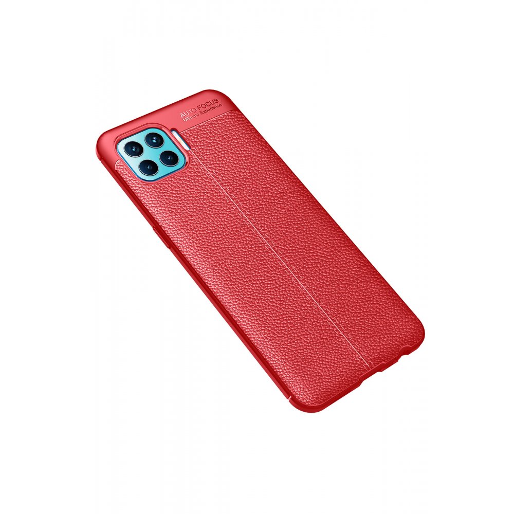  Oppo Reno 4 Lite Kılıf Auto Focus Kapak - Kırmızı