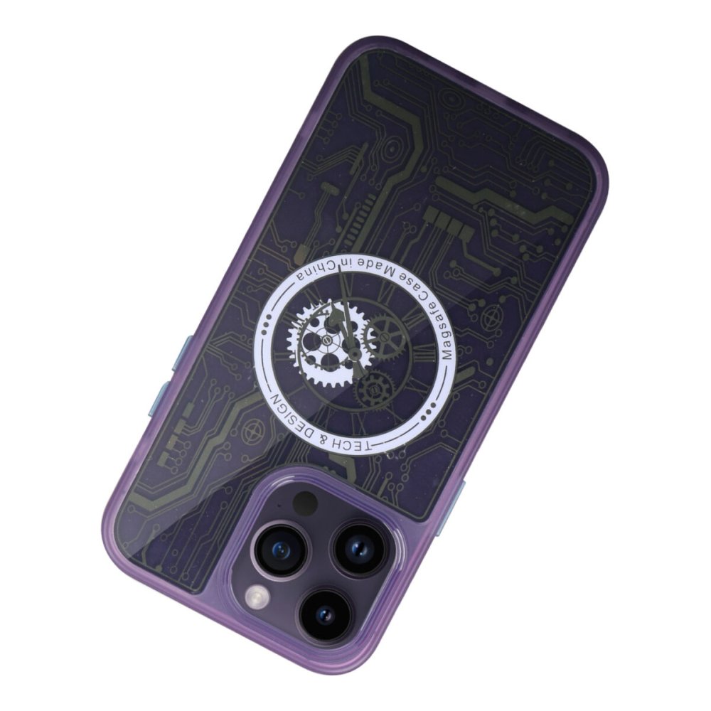  iPhone 14 Pro Kılıf Magic Magneticsafe Silikon - Derin Mor