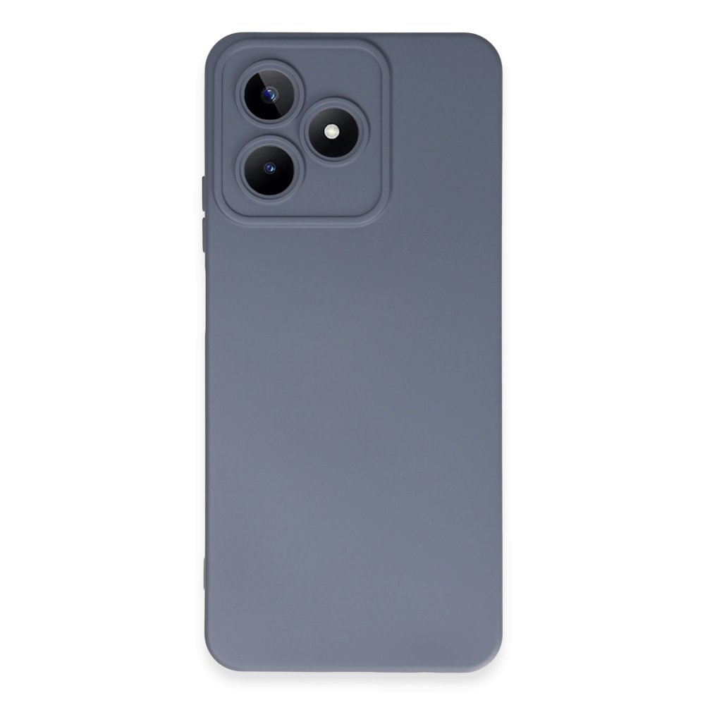 Realme C53 Kılıf Nano içi Kadife Silikon - Gri Realme C53 Kılıf Nano içi Kadife Silikon - Gri