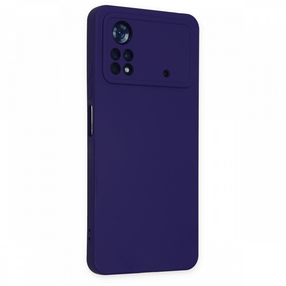  Xiaomi Poco X4 Pro 5G Kılıf Nano içi Kadife Silikon - Mor