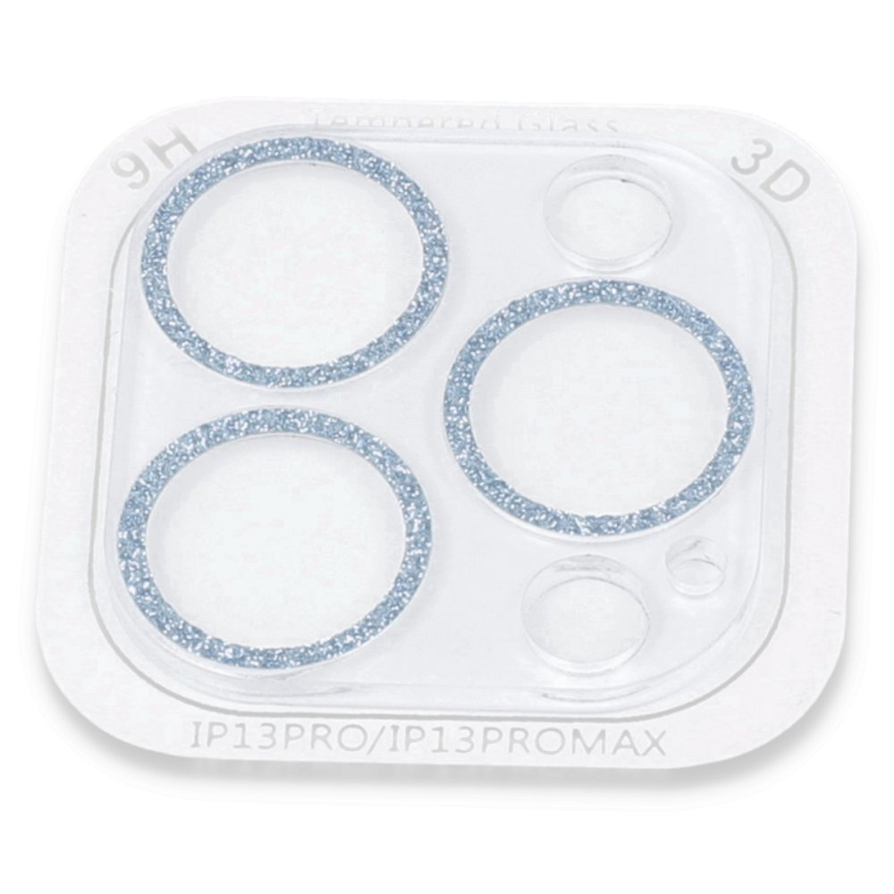 iPhone 13 Pro Max Shine Kamera Lens Koruma Cam - Sierra Blue