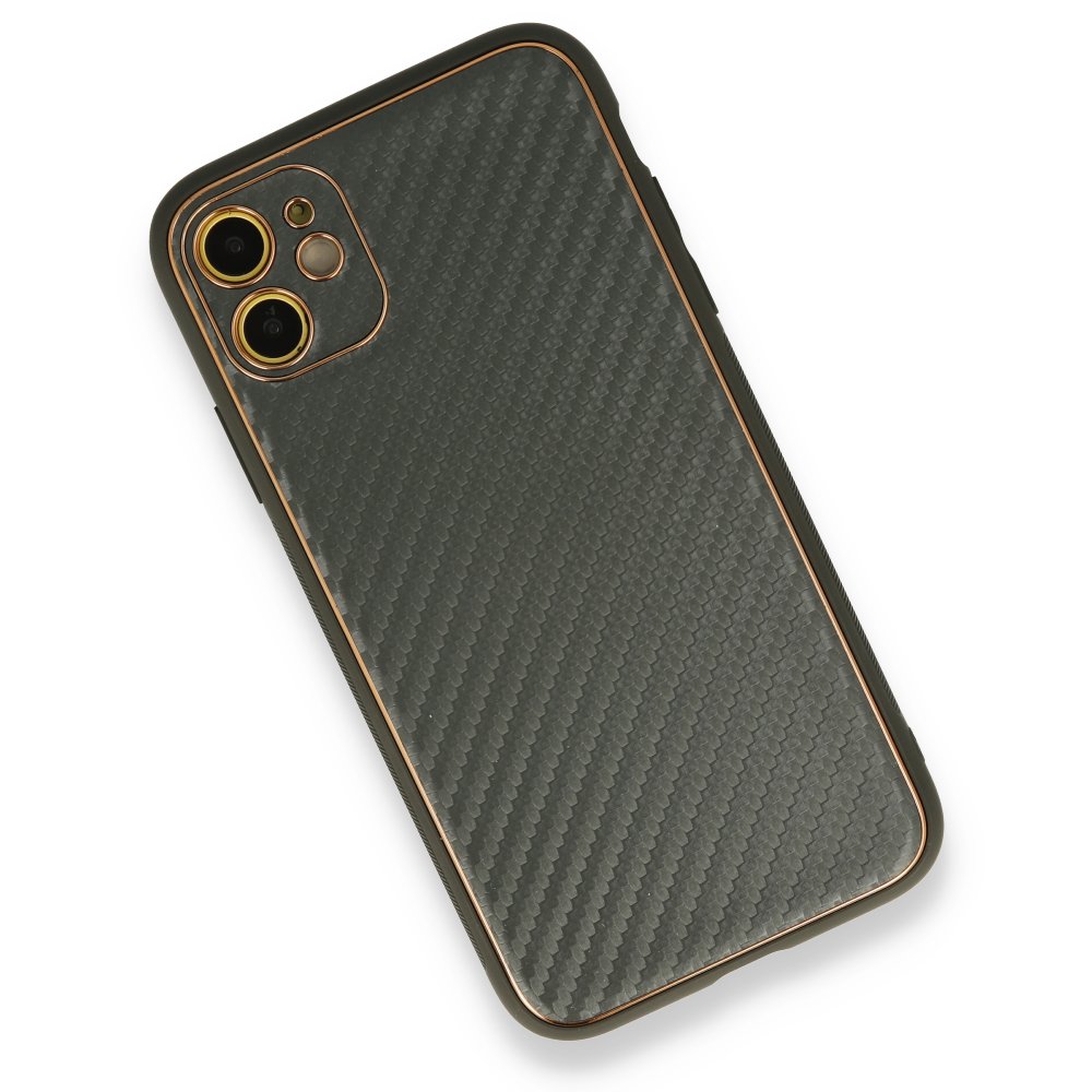 iPhone 11 Kılıf Coco Karbon Silikon - Füme