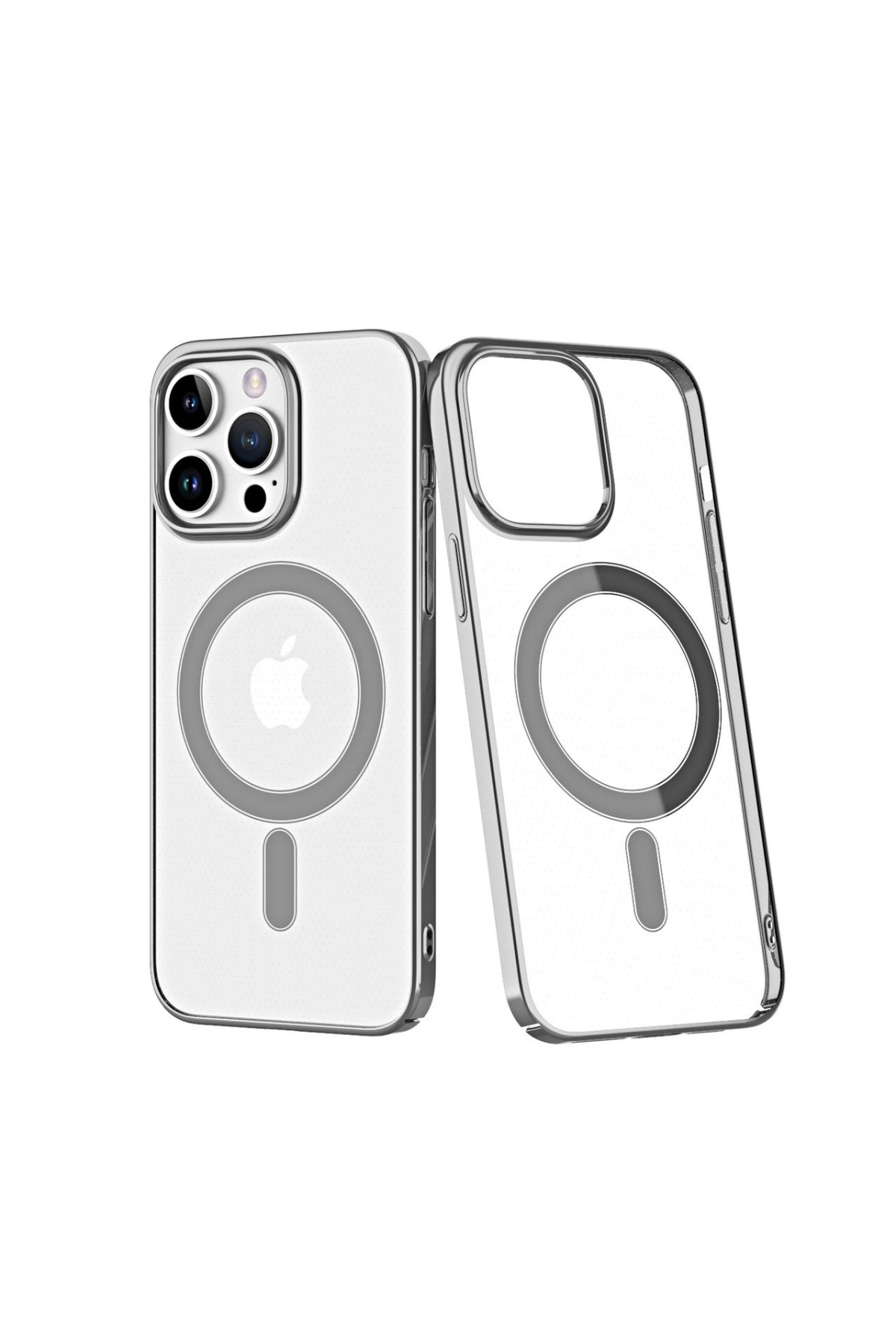 iPhone 14 Pro Kılıf Element Magneticsafe Sert Kapak - Gümüş  iPhone 14 Pro Kılıf Element Magneticsafe Sert Kapak - Gümüş