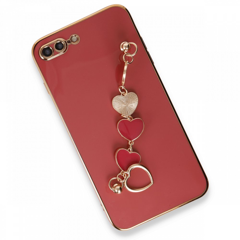 iPhone 8 Plus Kılıf Esila Silikon - Kırmızı iPhone 8 Plus Kılıf Esila Silikon - Kırmızı