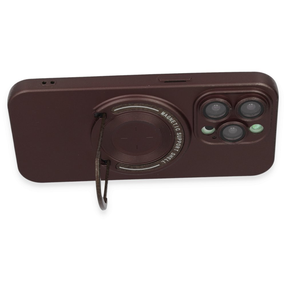 iPhone 14 Pro Kılıf Lukka Magneticsafe Kapak - Kahverengi  iPhone 14 Pro Kılıf Lukka Magneticsafe Kapak - Kahverengi
