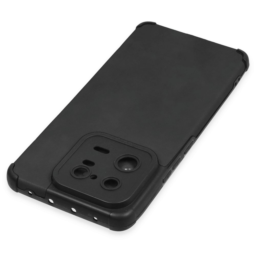 Xiaomi Mi 13 Pro Kılıf Loop Deri Silikon - Siyah Xiaomi Mi 13 Pro Kılıf Loop Deri Silikon - Siyah