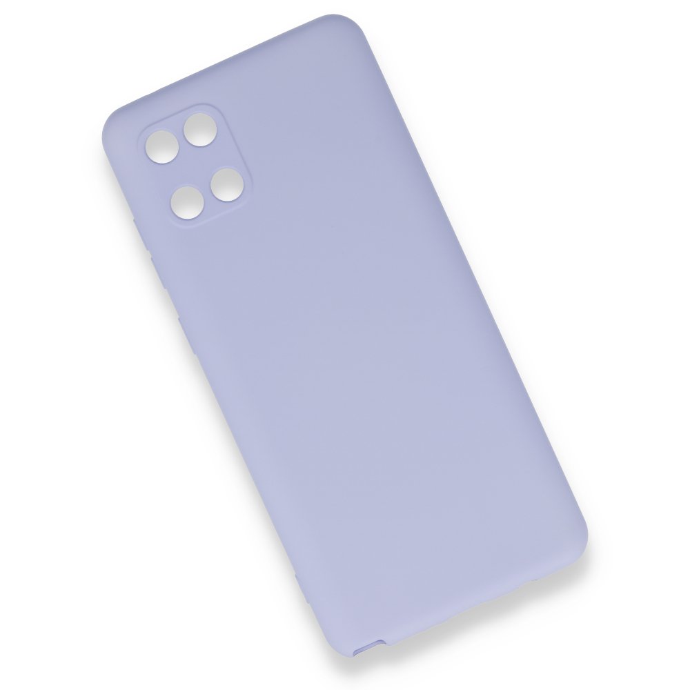 Samsung Galaxy A81 / Note 10 Lite Kılıf Nano içi Kadife Silikon - Lila