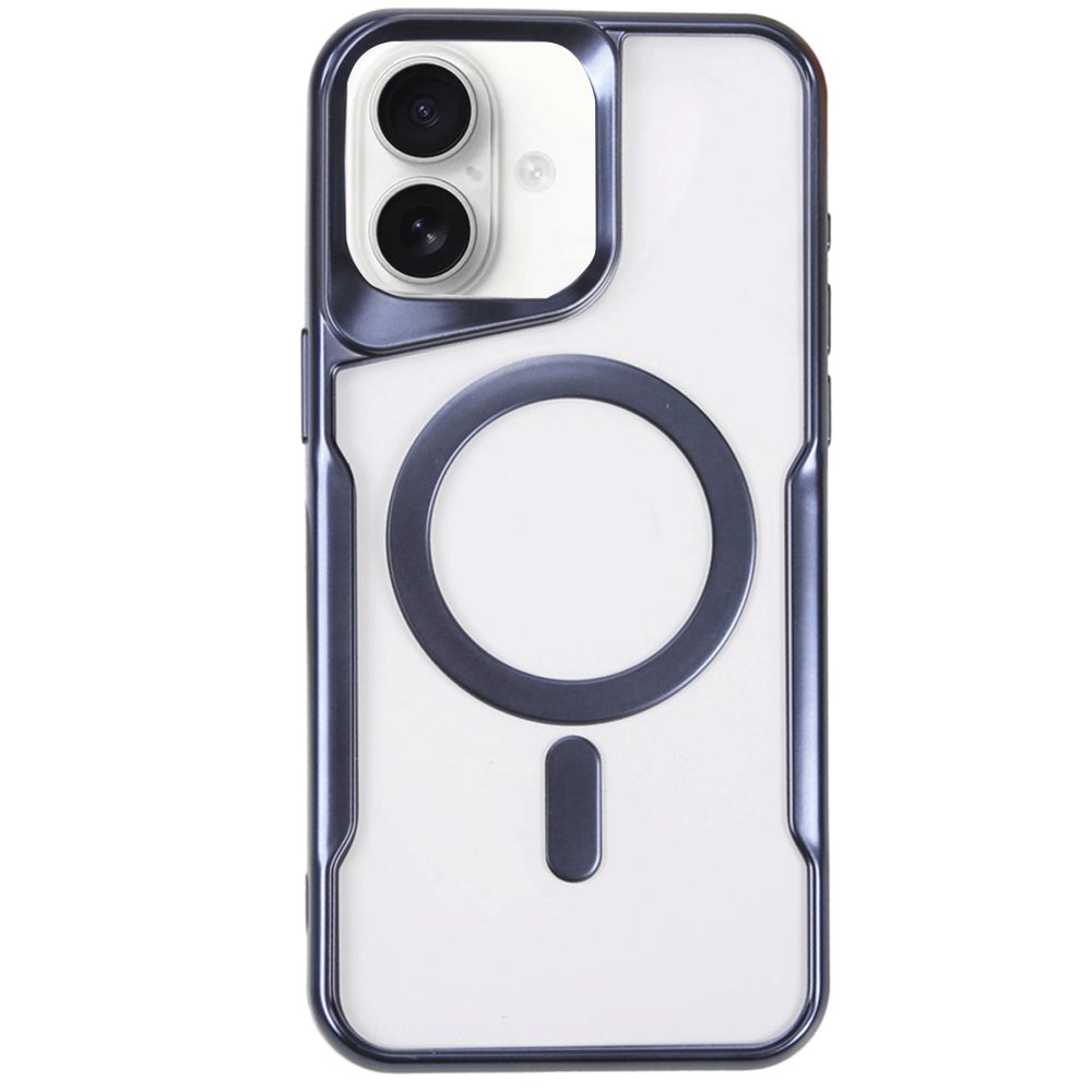 iPhone 16 Plus Kılıf Boyi Magsafe Silikon Kapak - Lacivert  iPhone 16 Plus Kılıf Boyi Magsafe Silikon Kapak - Lacivert