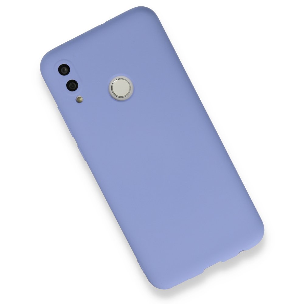 Huawei P Smart 2019 Kılıf Nano içi Kadife Silikon - Lila  Huawei P Smart 2019 Kılıf Nano içi Kadife Silikon - Lila
