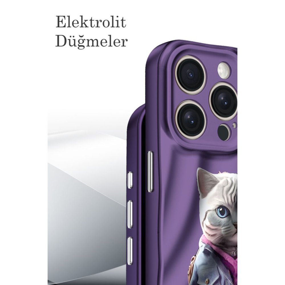  iPhone 15 Kılıf Crew Desenli Kapak - Kız Kulesi