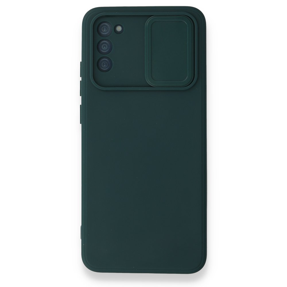 Samsung Galaxy A02S Kılıf Color Lens Silikon - Yeşil