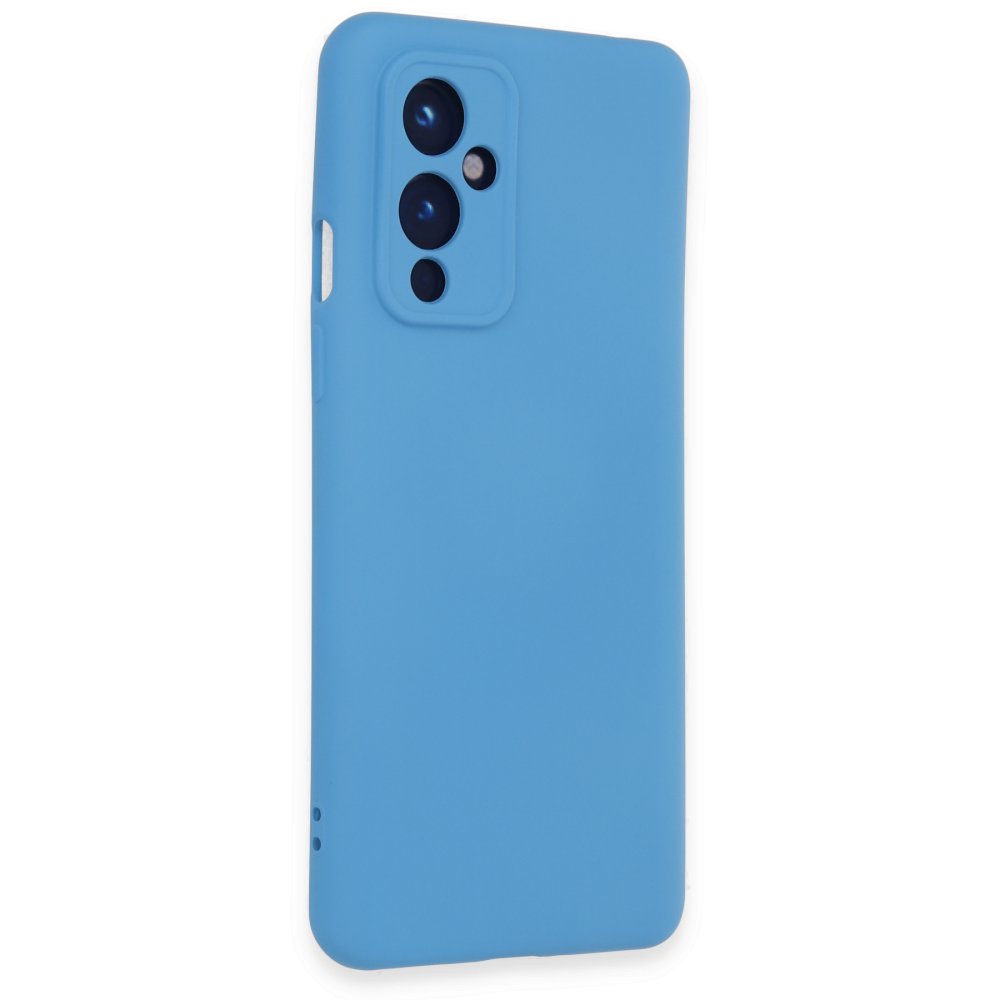 One Plus 9 Kılıf Nano içi Kadife Silikon - Mavi One Plus 9 Kılıf Nano içi Kadife Silikon - Mavi