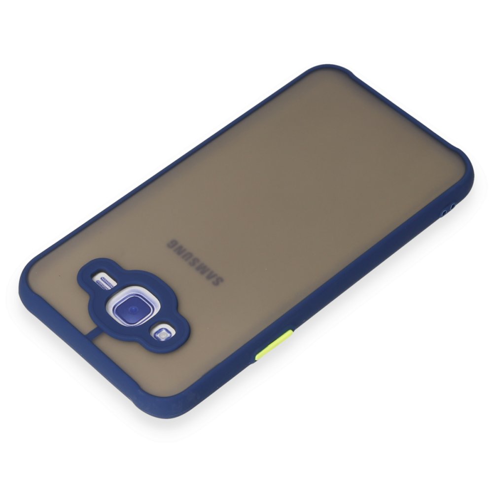  Samsung Galaxy J7 Kılıf Montreal Silikon Kapak - Lacivert
