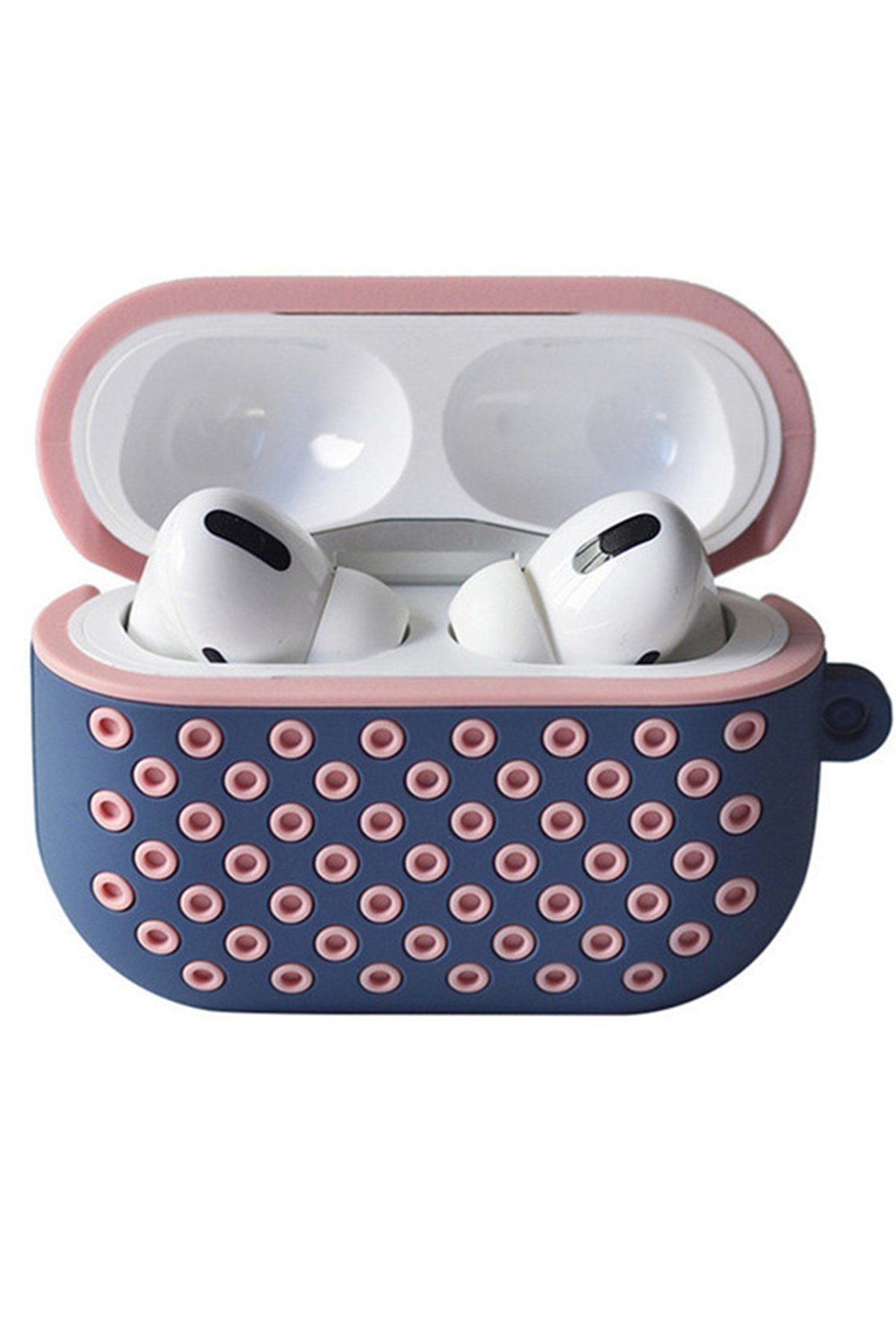 Airpods Pro (1.nesil) Spor Delikli Kılıf - Mavi-Pembe Airpods Pro (1.nesil) Spor Delikli Kılıf - Mavi-Pembe