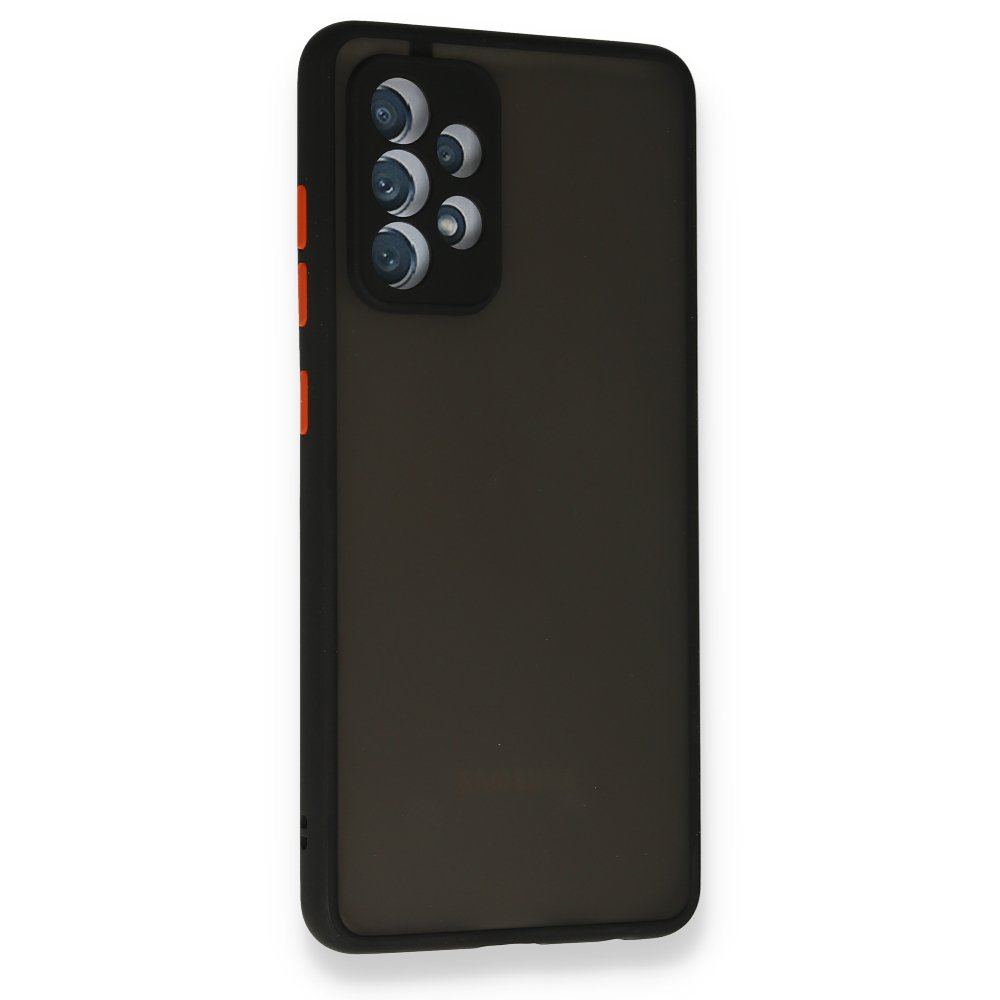  Samsung Galaxy A72 Kılıf Montreal Silikon Kapak - Siyah