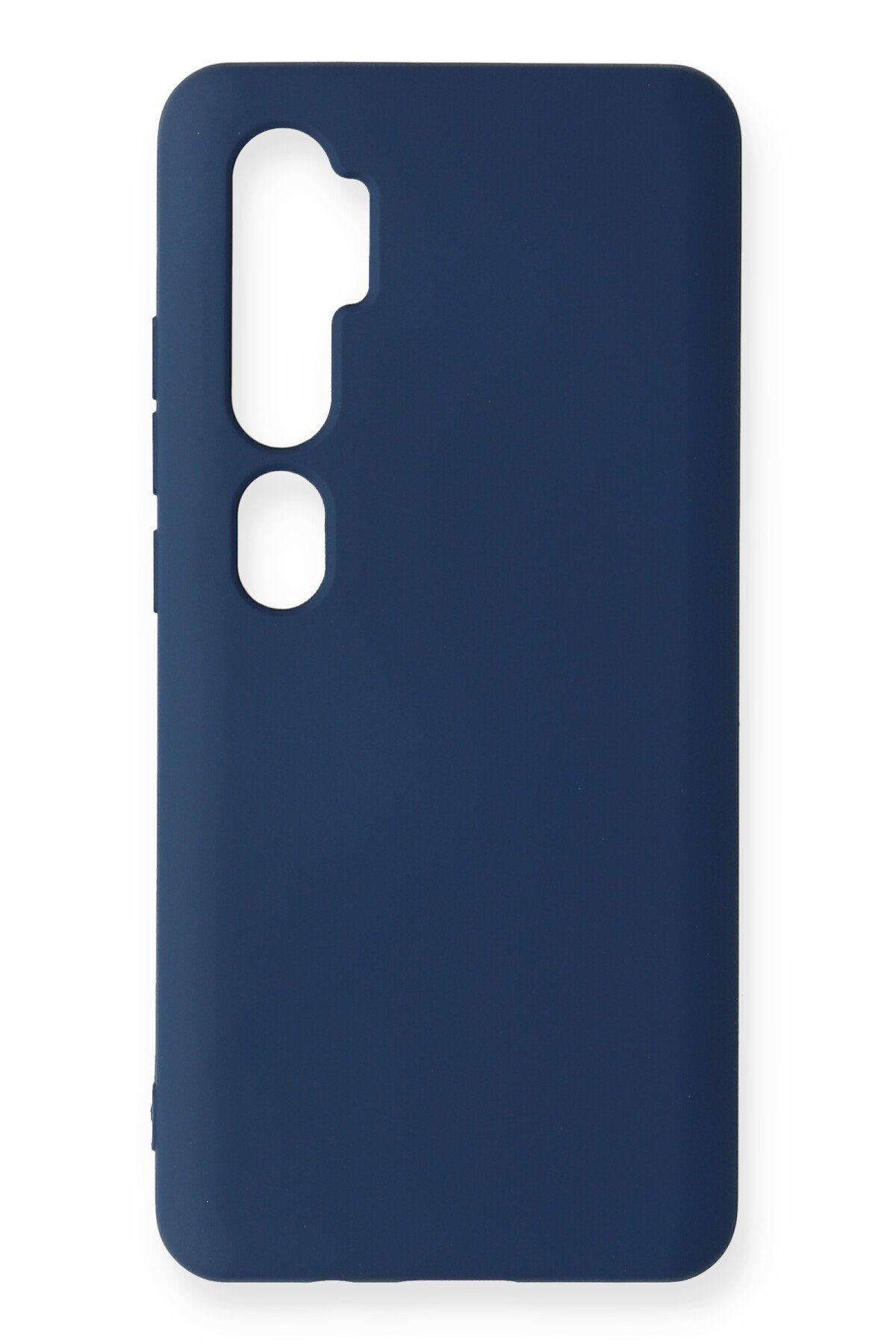  Xiaomi Mi Note 10 Kılıf Nano içi Kadife Silikon - Lacivert