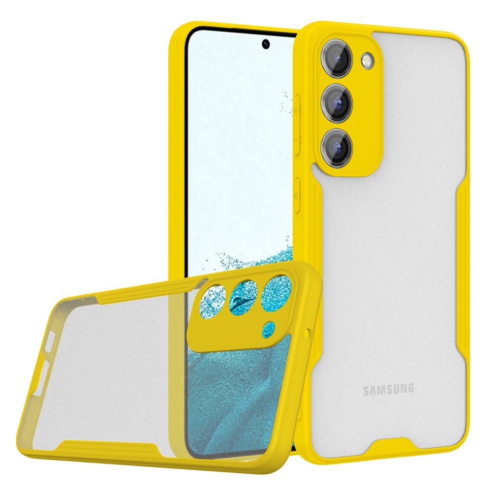  Samsung Galaxy S23 Plus Kılıf Platin Silikon - Sarı