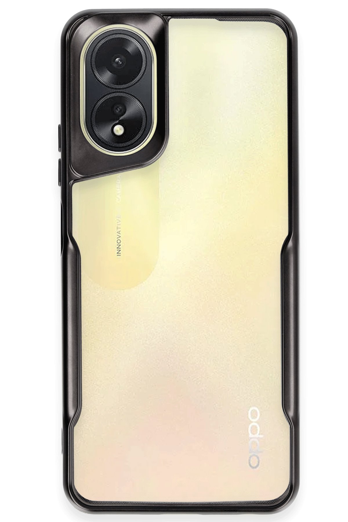 Oppo A38 Kılıf Boyi Silikon Kapak - Siyah Oppo A38 Kılıf Boyi Silikon Kapak - Siyah