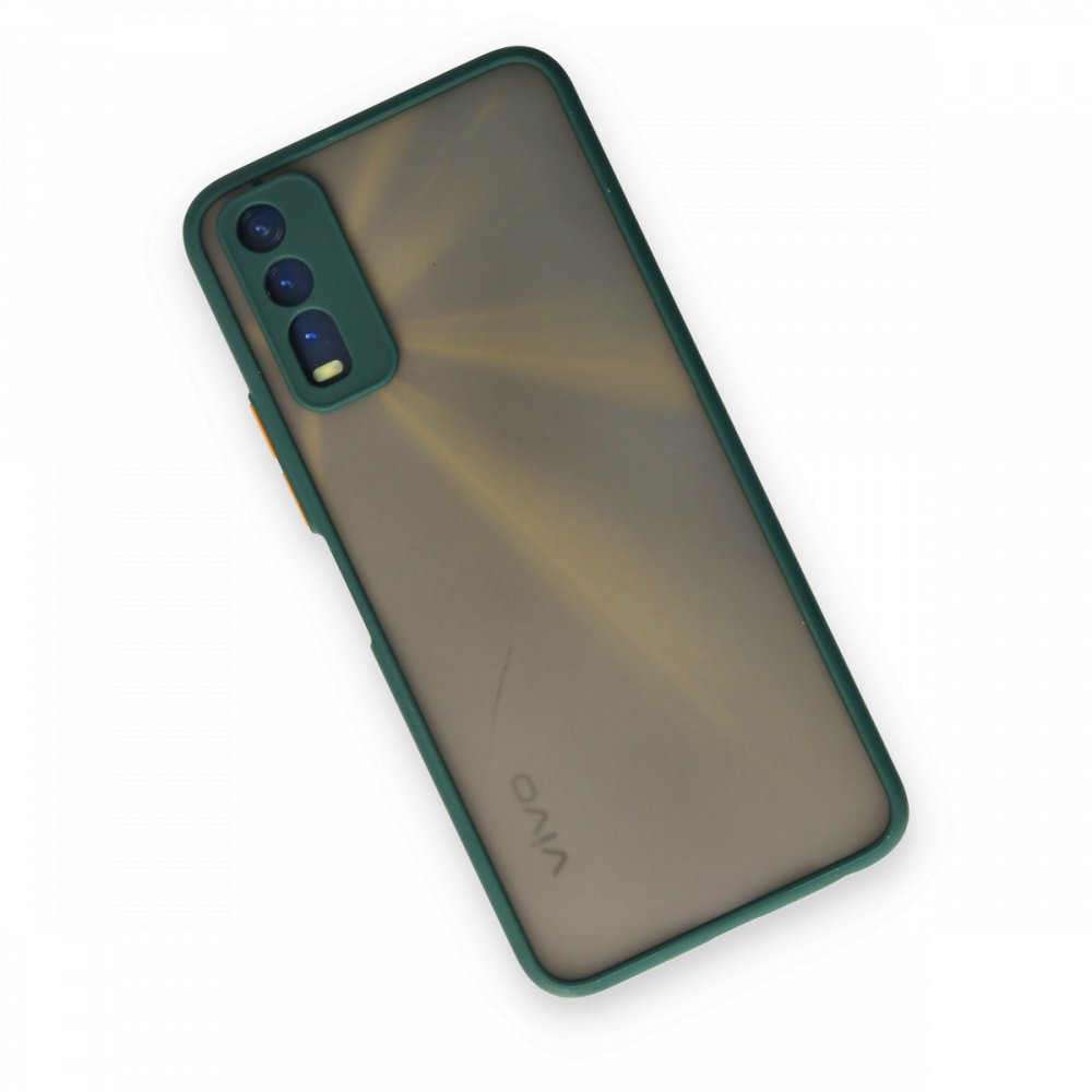  Vivo Y20 Kılıf Montreal Silikon Kapak - Yeşil