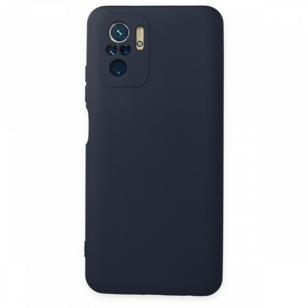 Redmi Note 10S Kılıf Nano içi Kadife Silikon - Lacivert