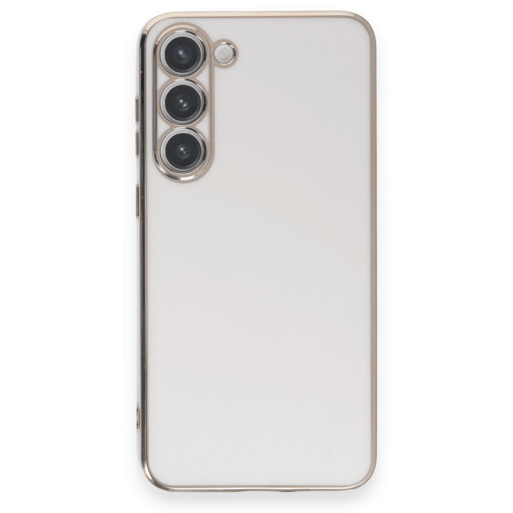  Samsung Galaxy S23 Plus Kılıf Volet Silikon - Beyaz