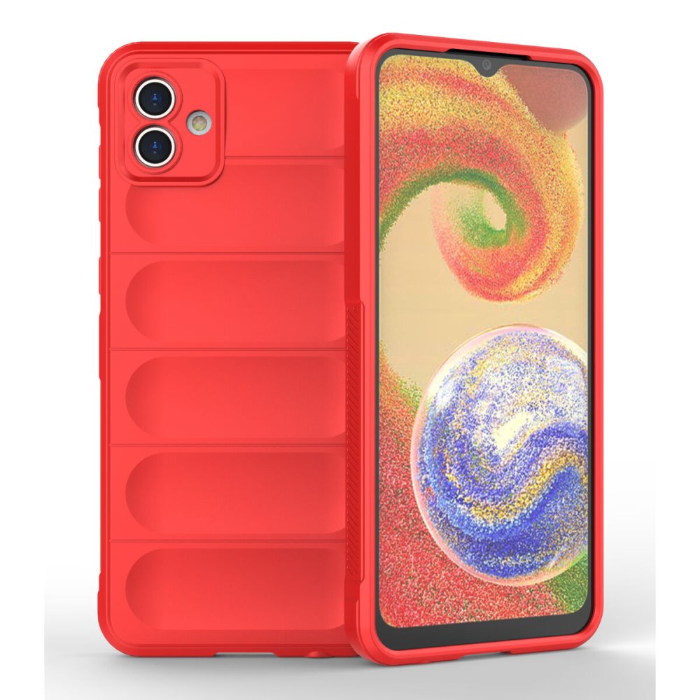  Samsung Galaxy A04 Kılıf Optimum Silikon - Kırmızı