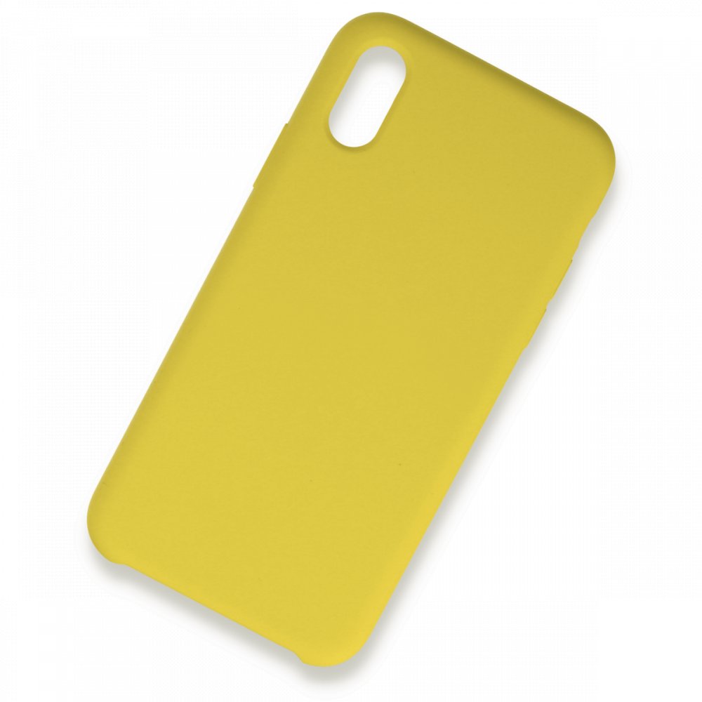 iPhone X Kılıf Lansman Legant Silikon - Sarı  iPhone X Kılıf Lansman Legant Silikon - Sarı