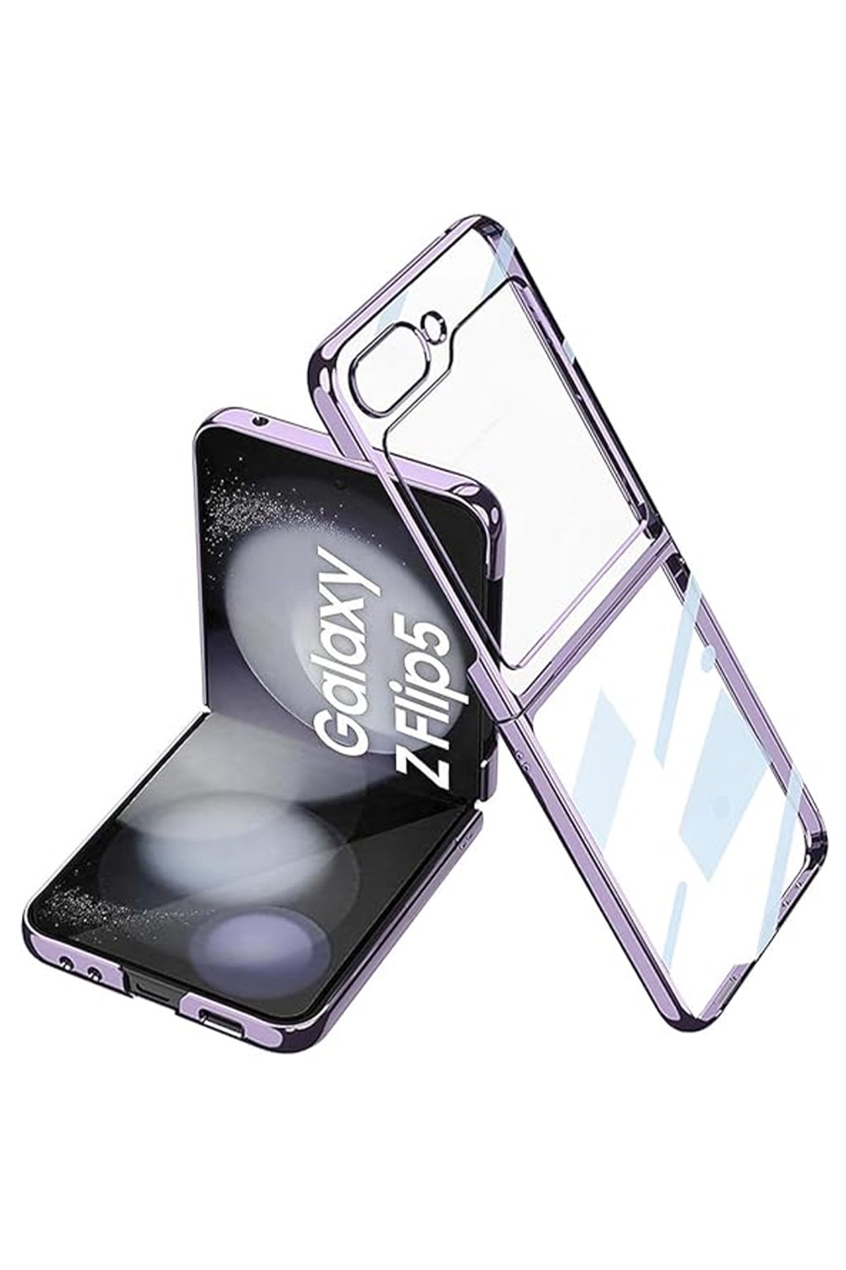  Samsung Galaxy Z Flip 5 Kılıf Fold Element Kapak - Mor