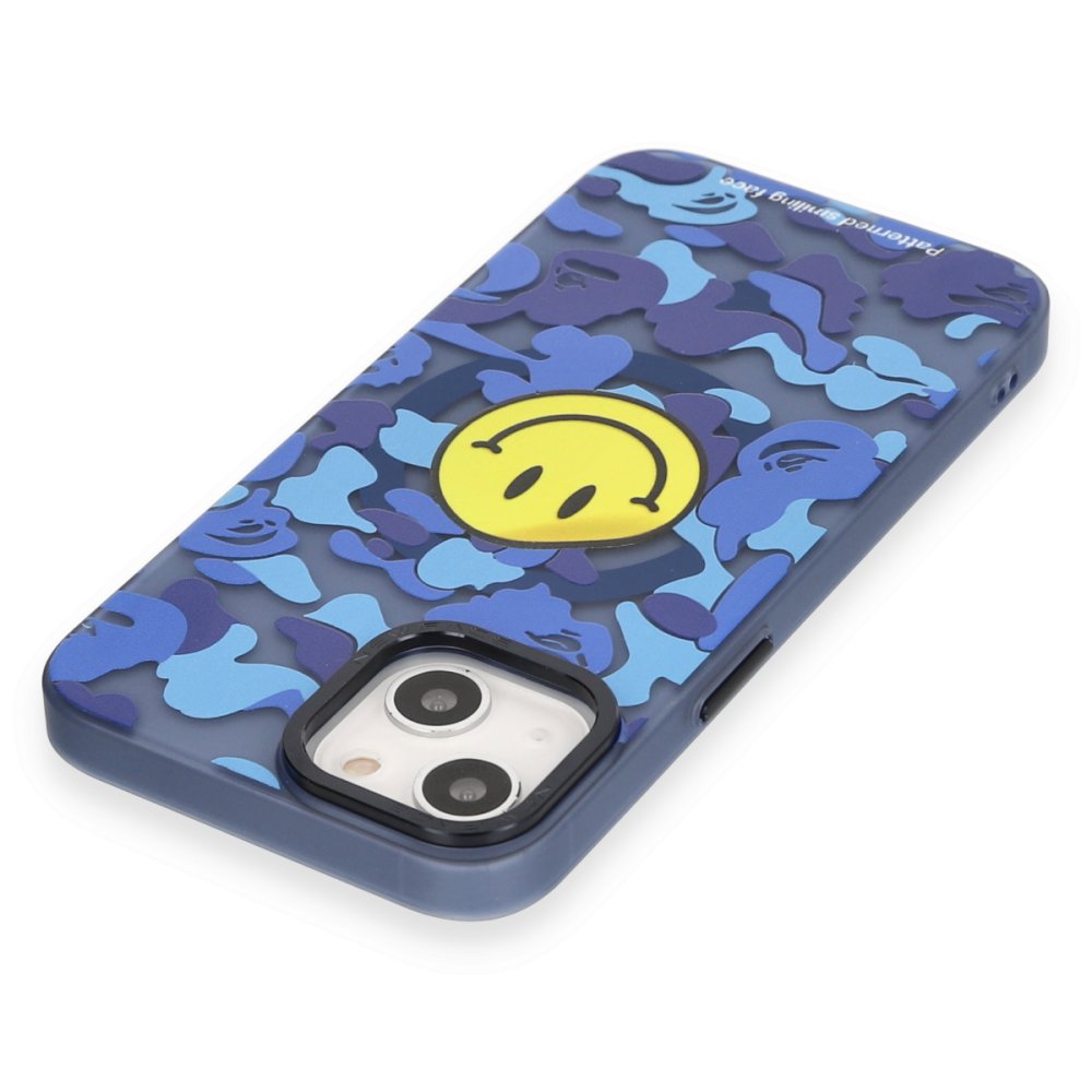 iPhone 14 Kılıf Apollo Magneticsafe Desenli Kapak - Apollo Mavi - 1
