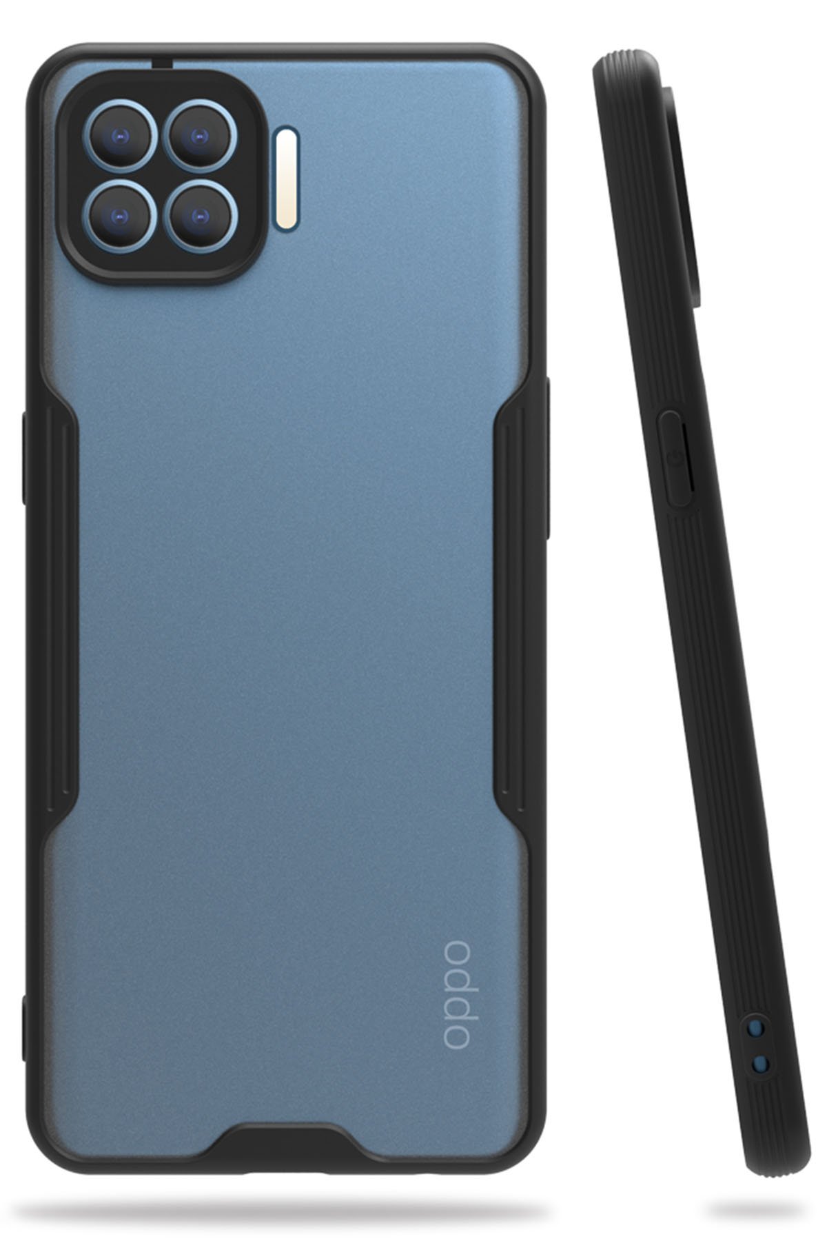 Oppo Reno 4 Lite Kılıf Platin Silikon - Siyah Oppo Reno 4 Lite Kılıf Platin Silikon - Siyah