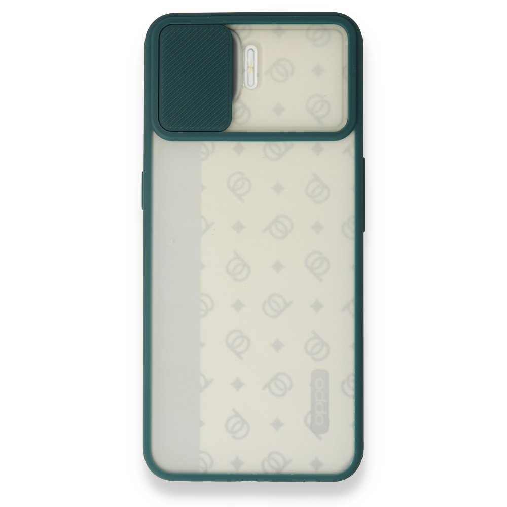 Oppo A73 Kılıf Palm Buzlu Kamera Sürgülü Silikon - Yeşil  Oppo A73 Kılıf Palm Buzlu Kamera Sürgülü Silikon - Yeşil