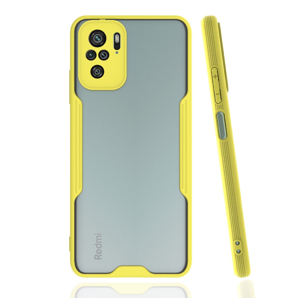 Redmi Note 10S Kılıf Platin Silikon - Sarı