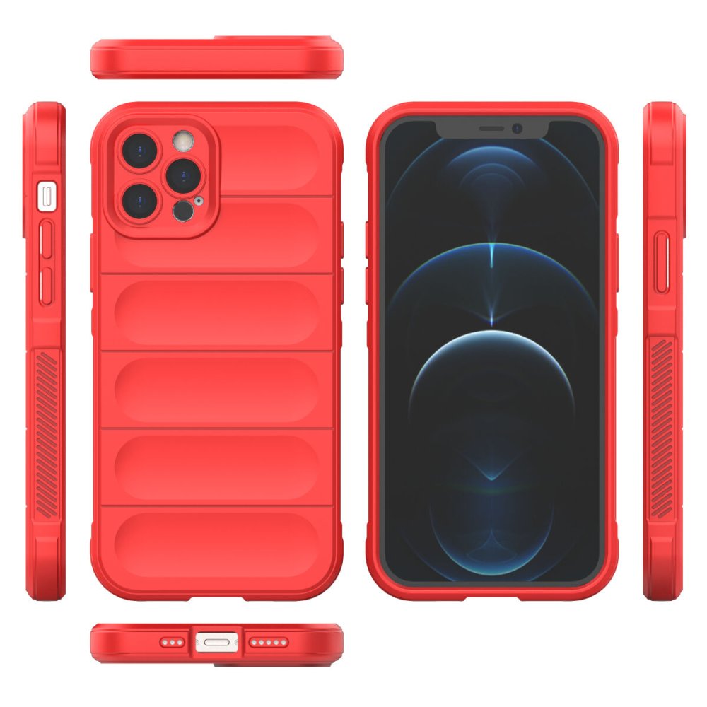  iPhone 12 Pro Kılıf Optimum Silikon - Kırmızı