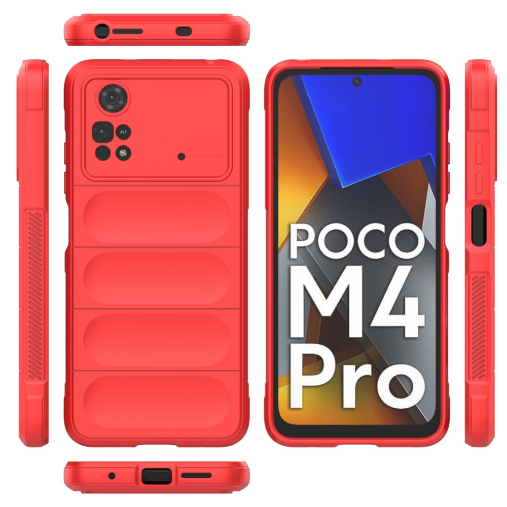 Xiaomi Poco M4 Pro 4G Kılıf Optimum Silikon - Kırmızı Xiaomi Poco M4 Pro 4G Kılıf Optimum Silikon - Kırmızı