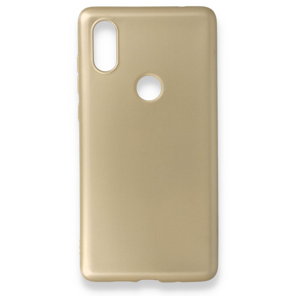  Xiaomi Mi Mix 2S Kılıf First Silikon - Gold