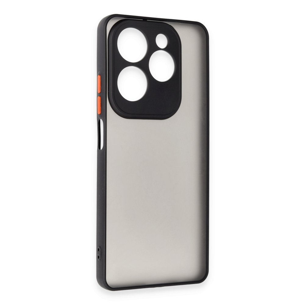 İnfinix Hot 40 Pro Kılıf Montreal Silikon Kapak - Siyah  İnfinix Hot 40 Pro Kılıf Montreal Silikon Kapak - Siyah