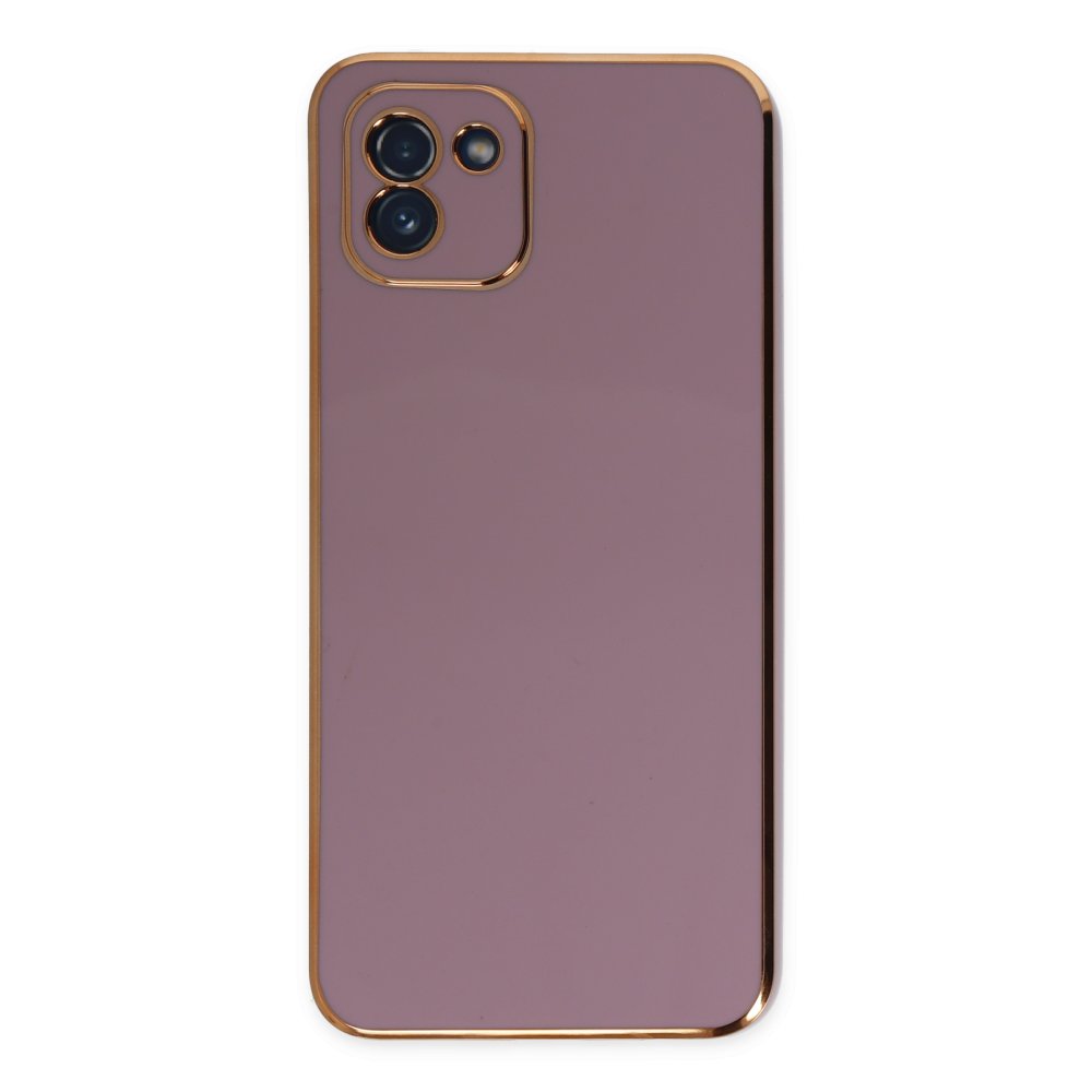  Samsung Galaxy A03 Kılıf Volet Silikon - Mor