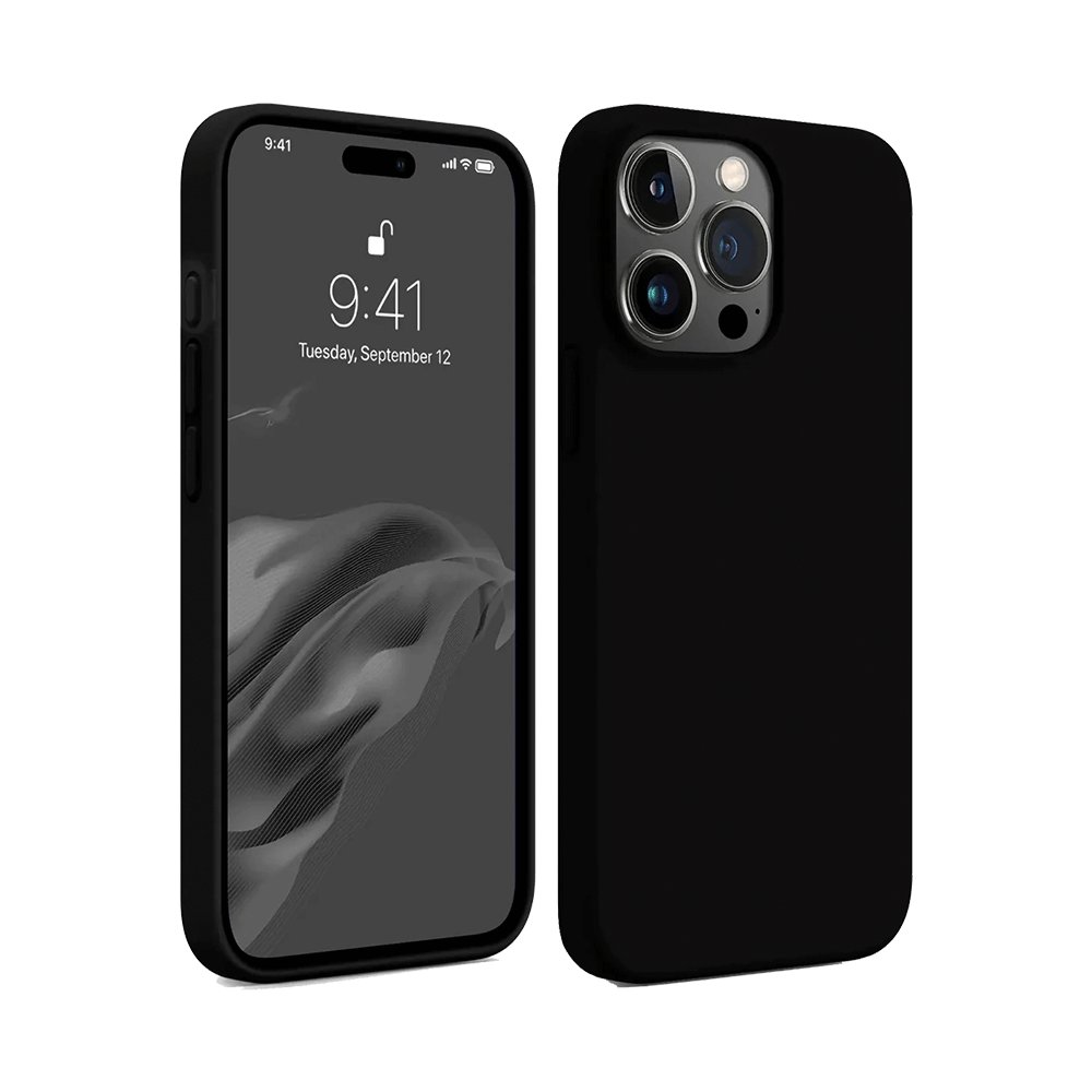  iPhone 15 Pro Max Kılıf First Silikon - Siyah