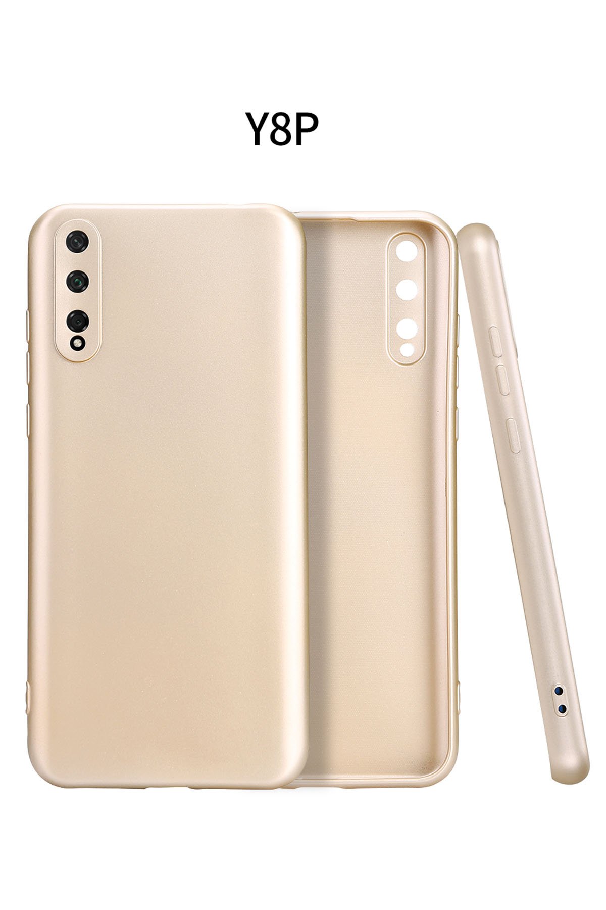 Huawei Y8P Kılıf First Silikon - Rose Gold  Huawei Y8P Kılıf First Silikon - Rose Gold