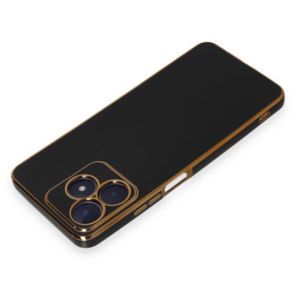 Realme C53 Kılıf Volet Silikon - Siyah Realme C53 Kılıf Volet Silikon - Siyah