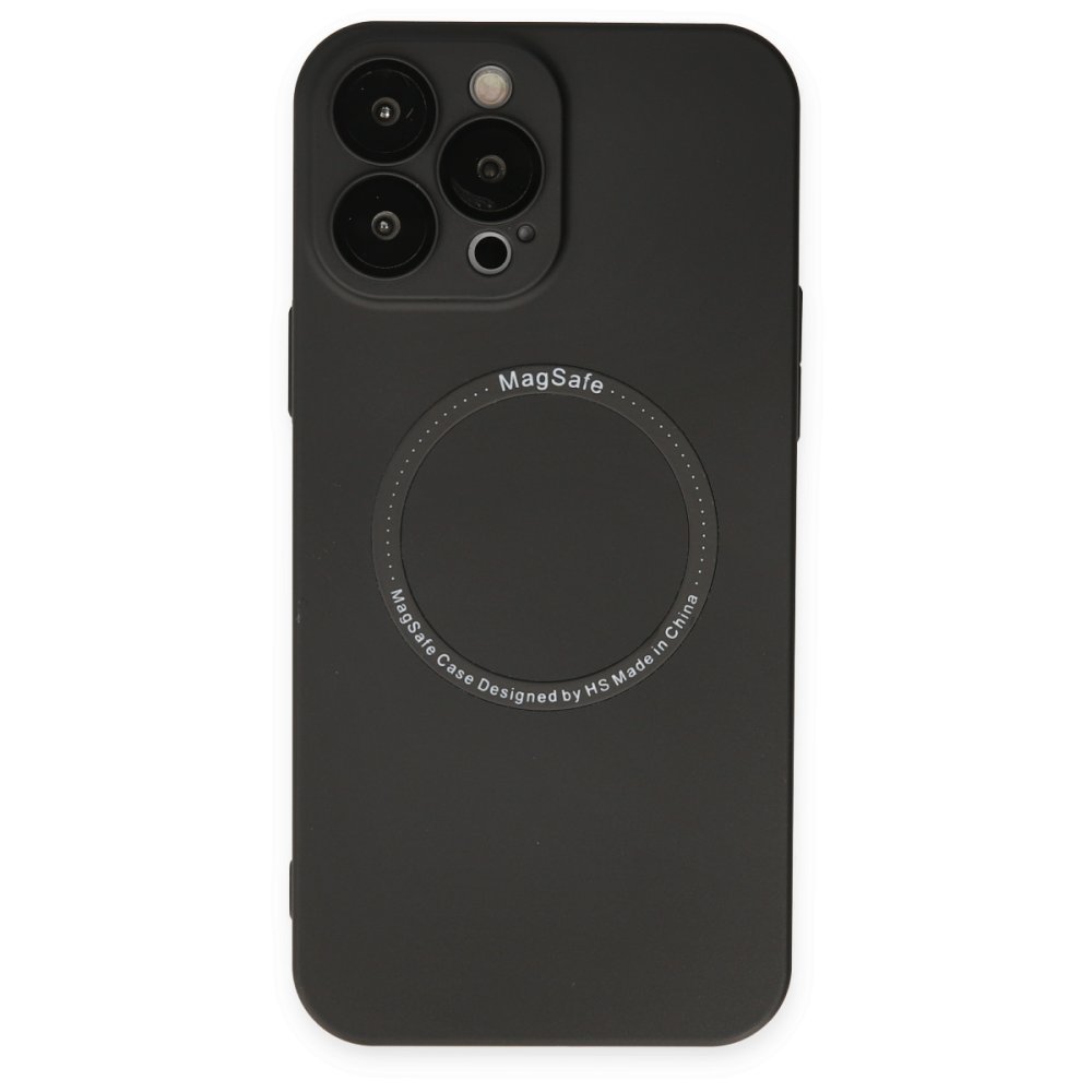  iPhone 13 Pro Kılıf Jack Magneticsafe Lens Silikon - Siyah